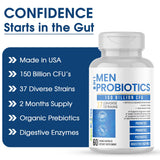 Cápsulas de SigmaBiotics en primer plano para digestión y claridad mental.