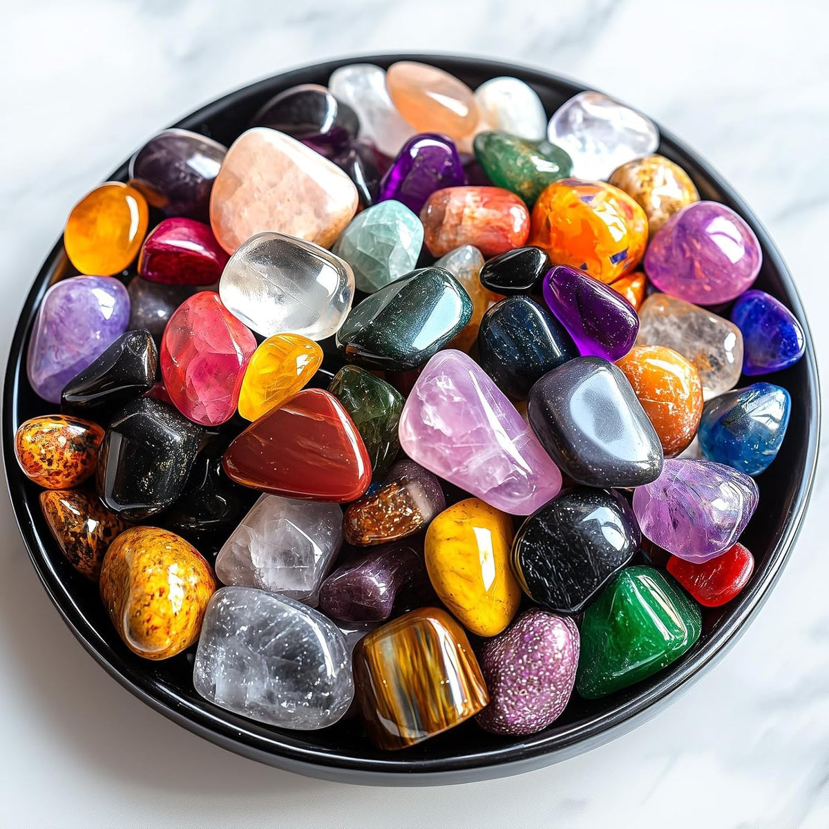 SigMntun chips de cristal mezcla 0,4 pulgadas para meditación y reiki