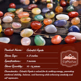 SigMntun piedras naturales de agata sin colorantes, para prácticas de meditación.
