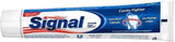 Pasta dental Signal: textura cremosa para limpieza suave.
