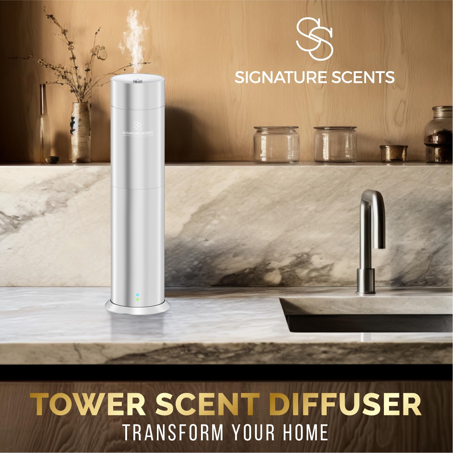 Armonía de aroma continuo con Signature Scents sin necesidad de agua