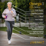 Signify Nature Omega 3: etiqueta CGMP que certifica pureza y calidad.