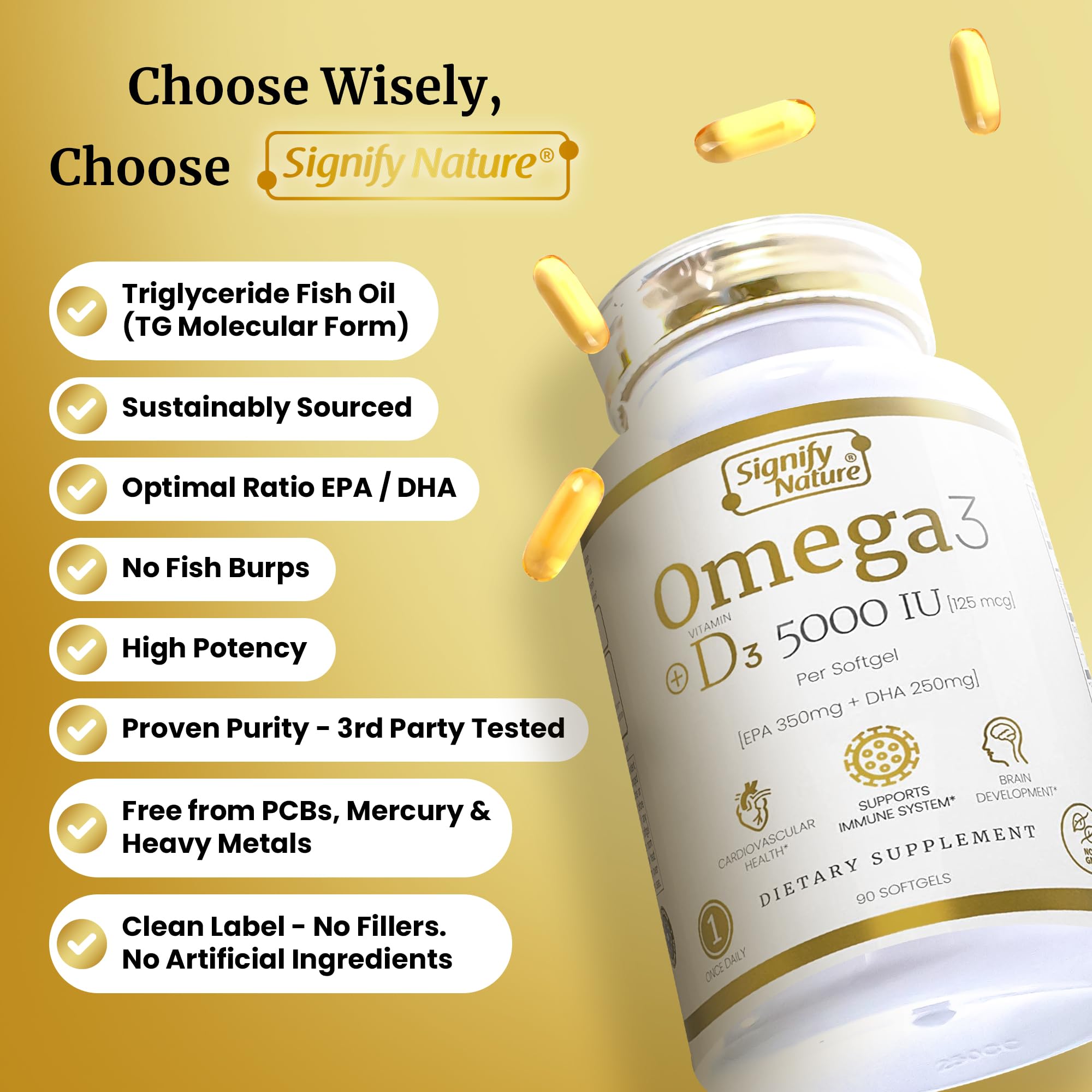 Signify Nature Omega 3 D3: pruebas de terceros para mayor confianza.