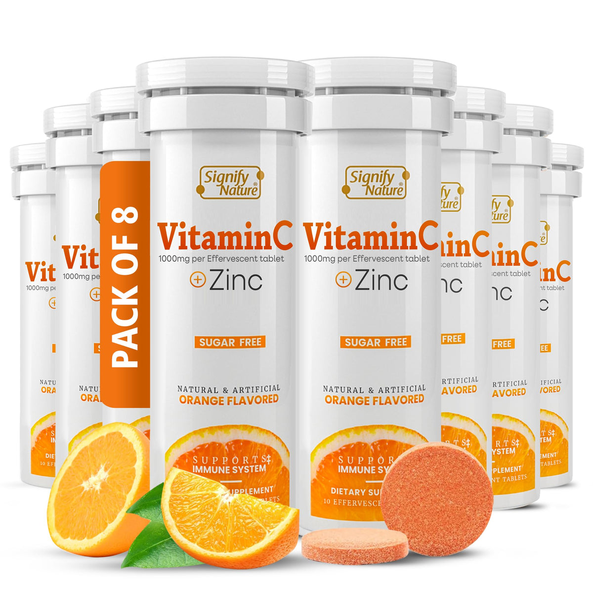 Signify Nature Vitamina C 1000 mg tableta efervescente, se disuelve en agua para beber