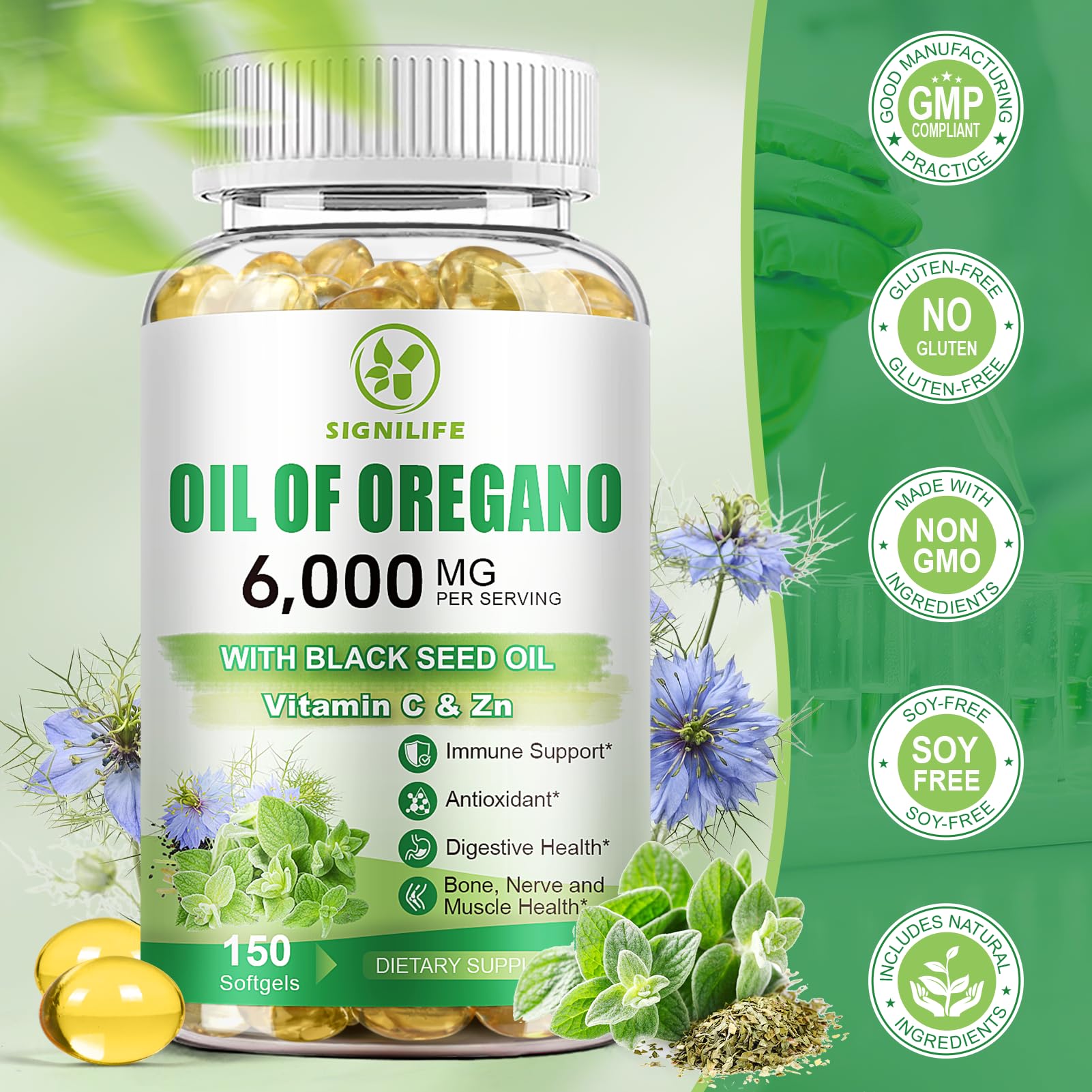 Signilife Ingredientes de alta biodisponibilidad para absorción eficiente.