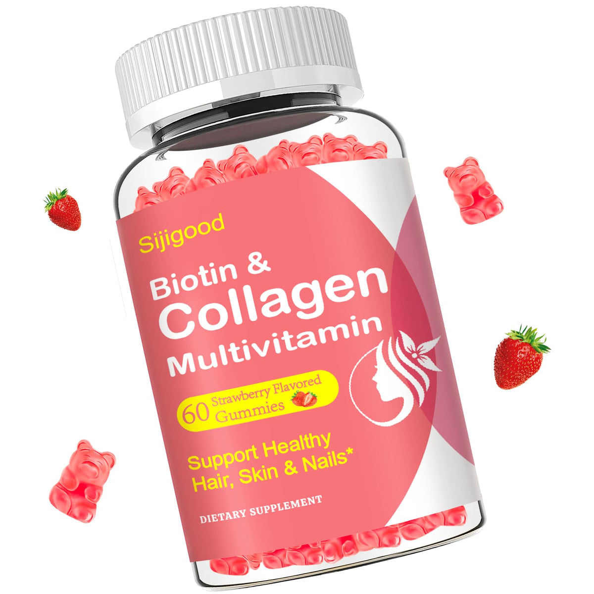 Sijigood gomitas de colágeno con mezcla de tipos para absorción mejorada.