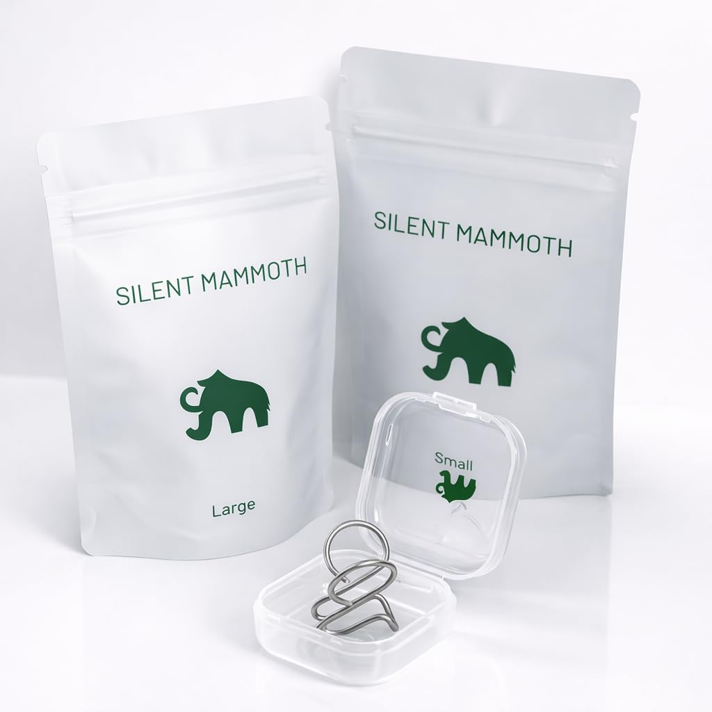 Silent Mammoth dilatador nasal ajustable grande, detalle de ajuste, para adaptar a tu anatomía.