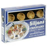 Siljans Croustades Mini en envase compacto, tentempié crujiente para meriendas.