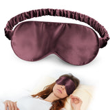 Silk Dream antifaz negro de seda morera, suave para dormir y reducir fricción