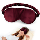 Silk Dream antifaz de seda Mulberry vino rojo para dormir cómodo