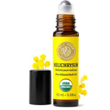 Silk Road Organic Helichrysum roll-on, botella para uso suave en piel