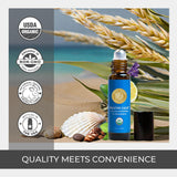 Envase 10 ml de Silk Road Organic, ideal para viaje.