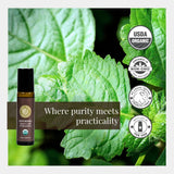Silk Road Organic Patchouli, aplicador-rodillo, mezcla natural con aceite de coco para aromaterapia suave.