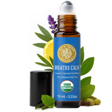 Silk Road Organic Breathe Calm, frasco de 10 ml para alivio rápido de congestión.