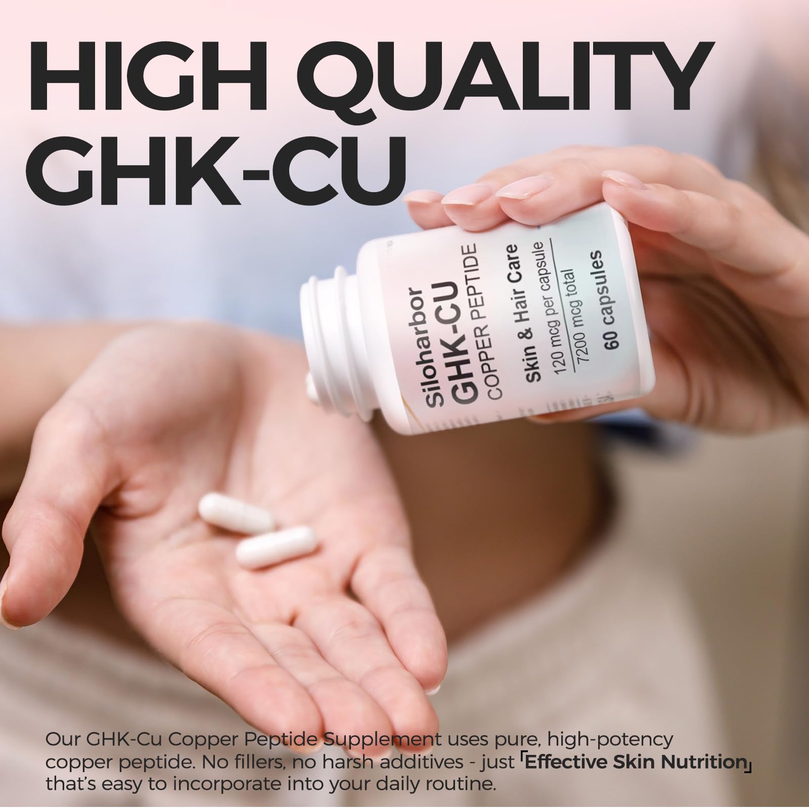 Siloharbor GHK-Cu sello libre de gluten para alergias.
