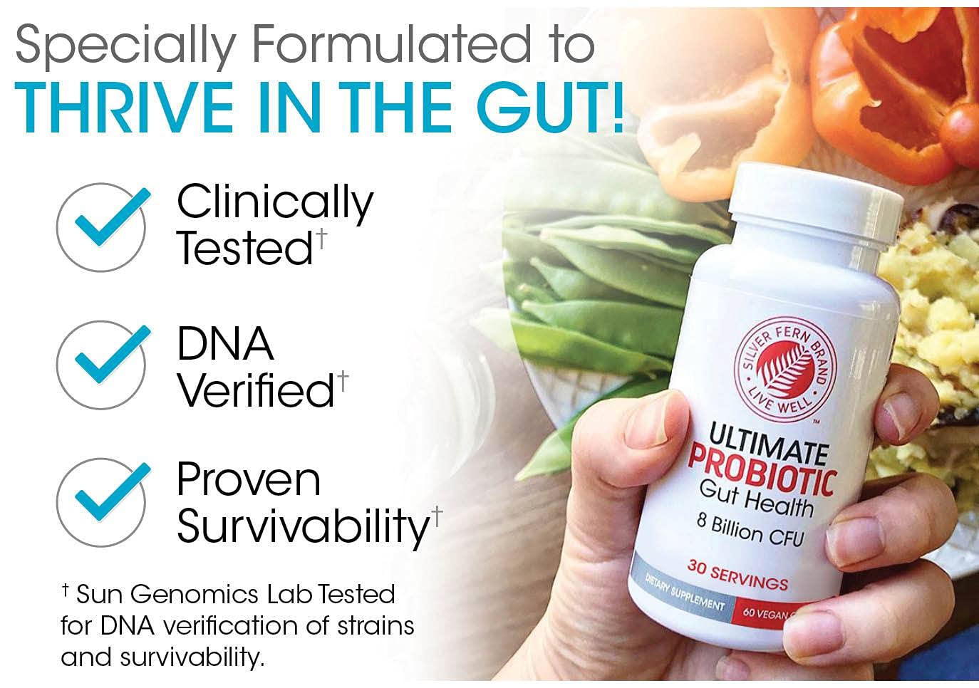 Conjunto digestivo Silver Fern: equilibrio del microbioma en uso diario.