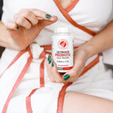 Cápsulas en primer plano Silver Fern Probiotico para salud intestinal.