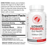 Etiqueta sin gluten en Silver Fern Probiotics.