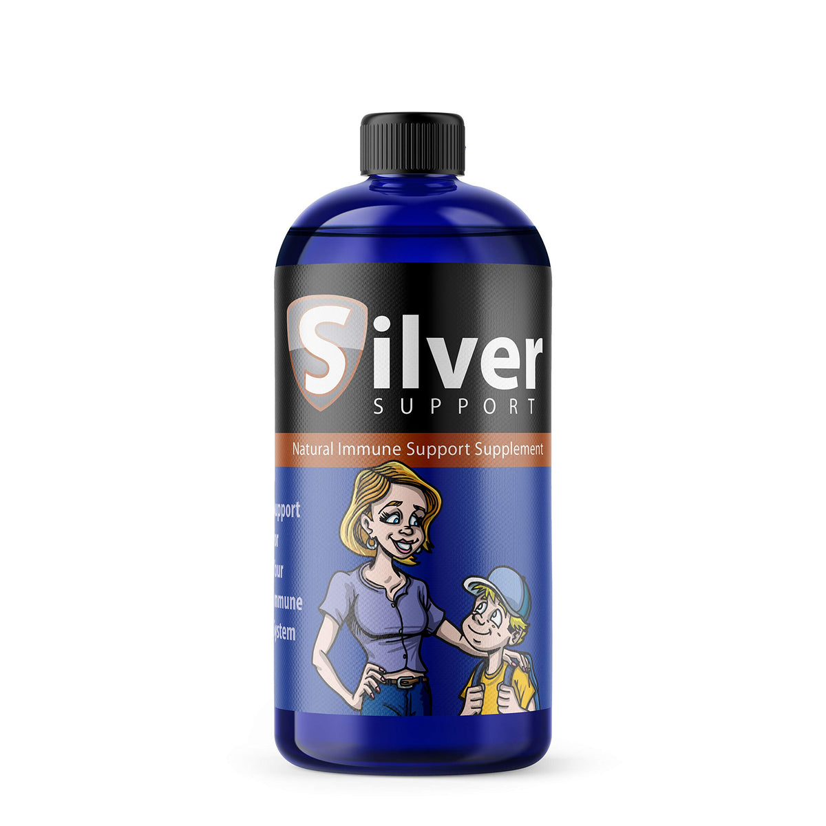 Silver Support, vertido de la botella, posible apoyo inmunológico diario.