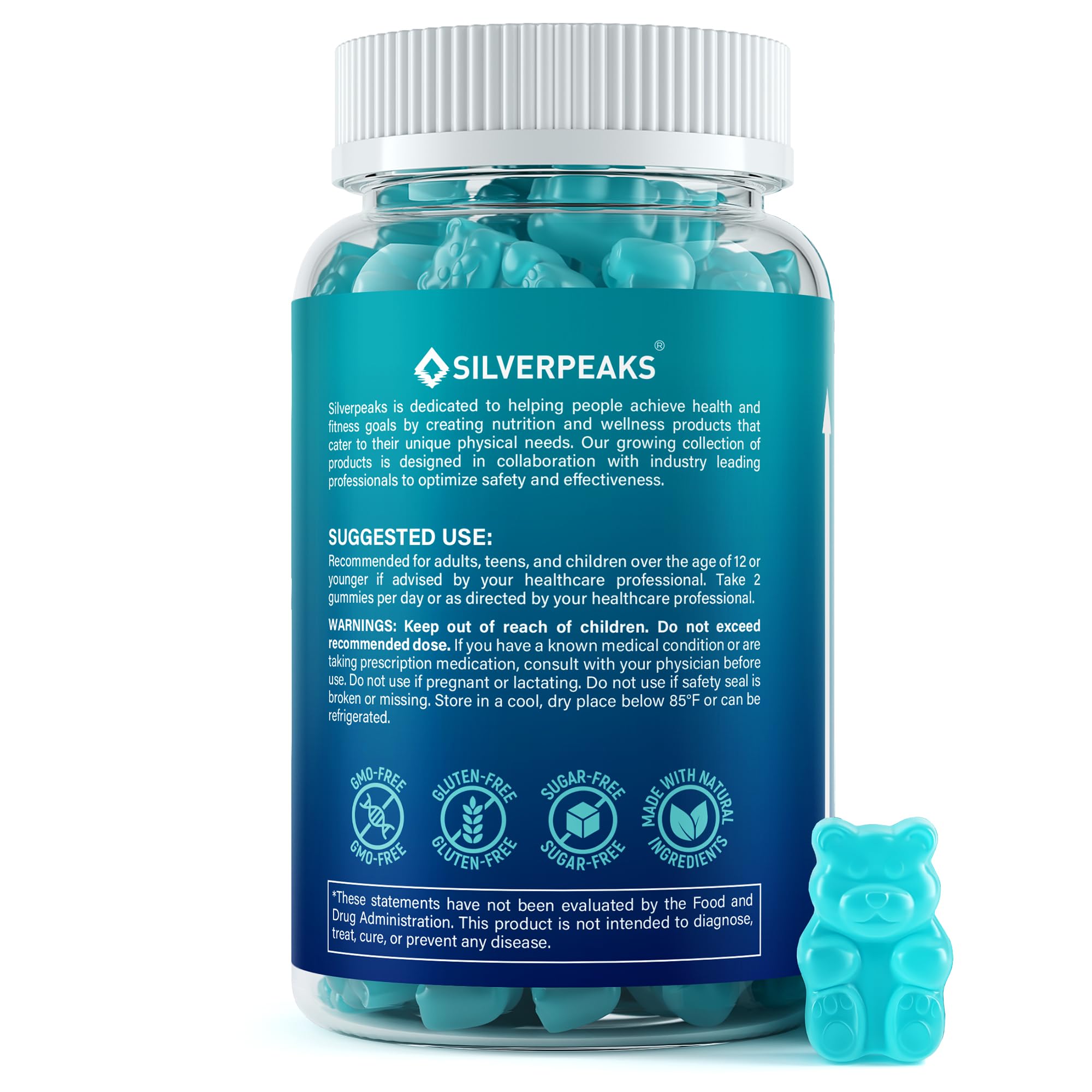Sabor arándano silvestre de SILVERPEAKS, agradable para todas las edades.