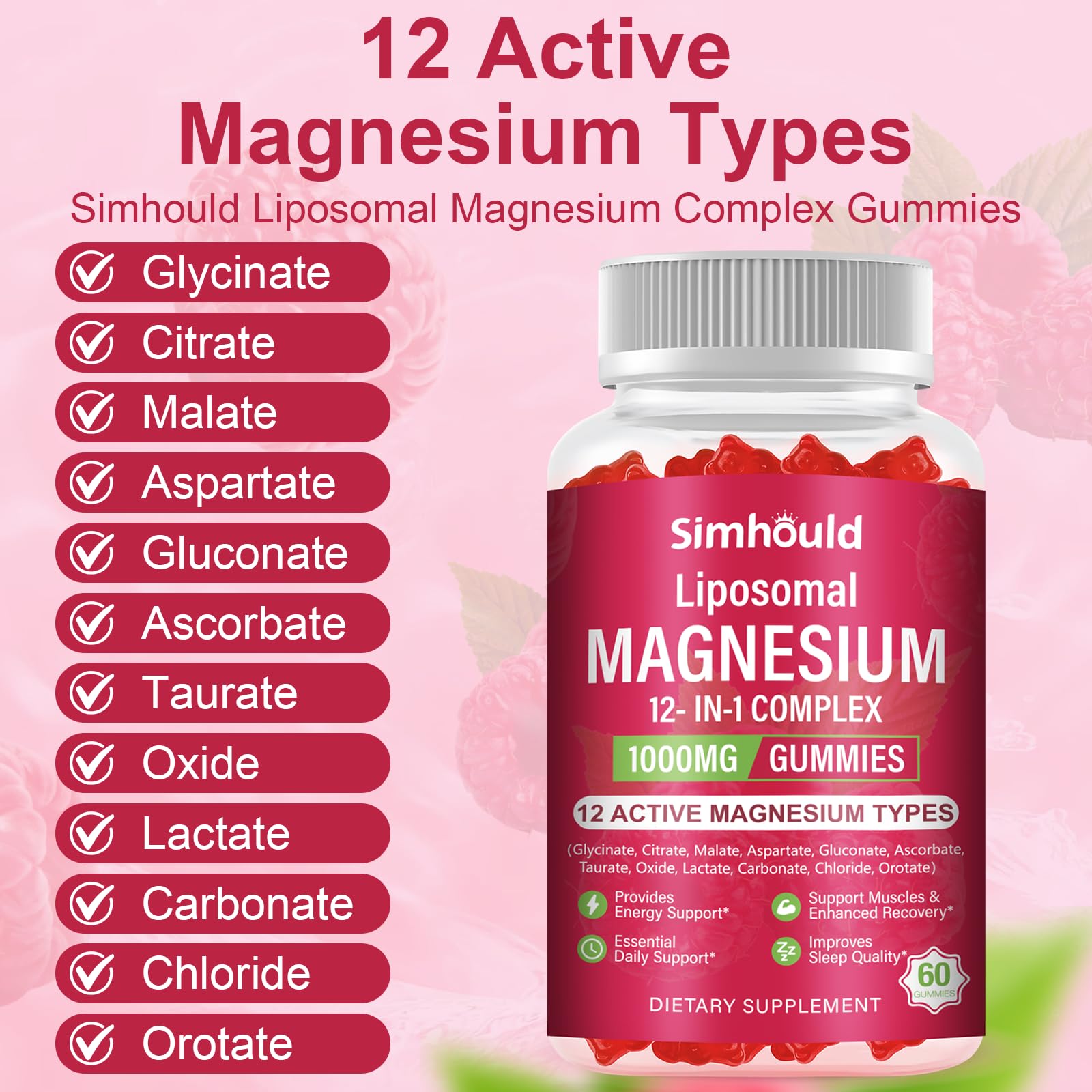 Músculos y energía con Simhould: magnesio liposomado para apoyo diario.