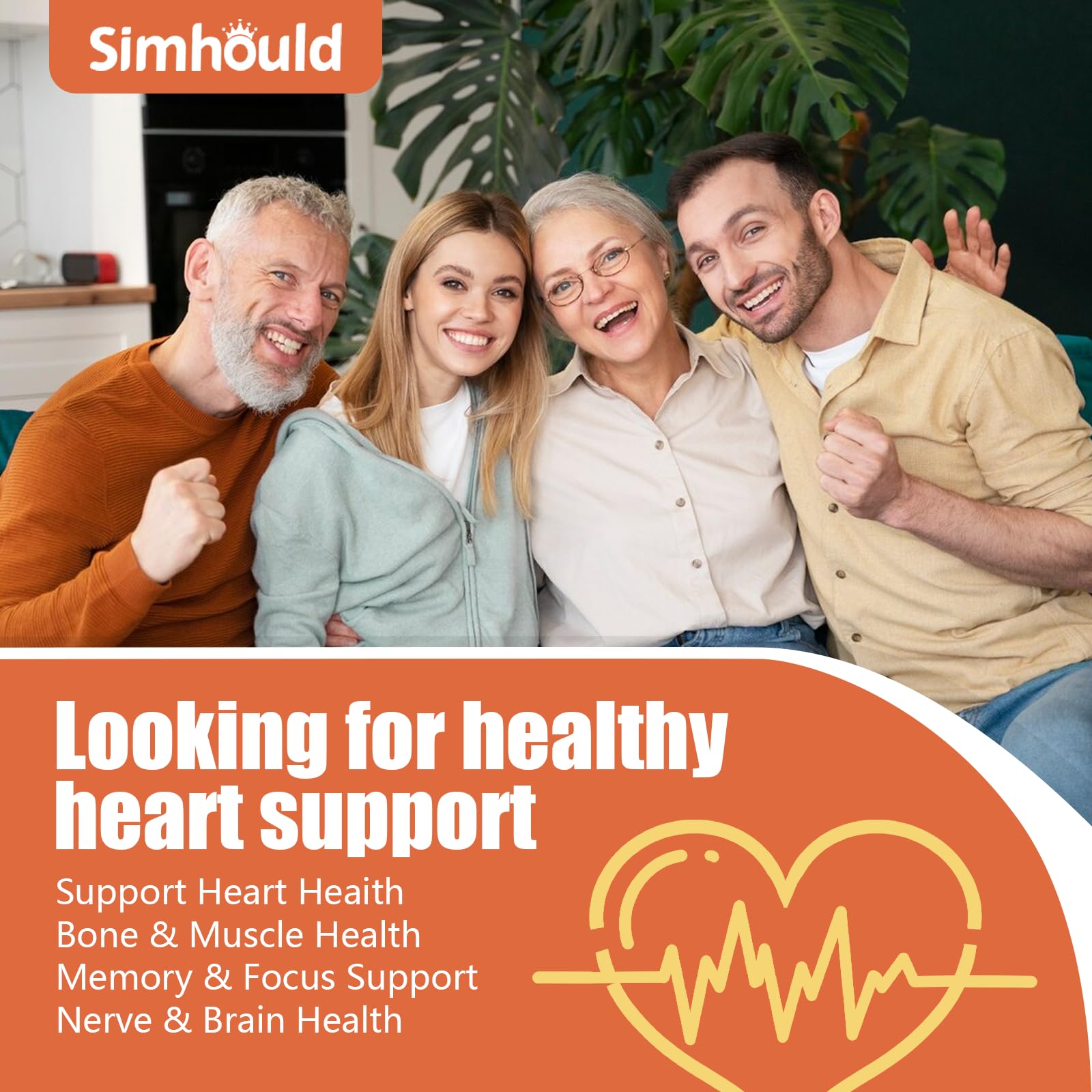 Simhould Omega3 gomitas con EPA y DHA para nutrición diaria.