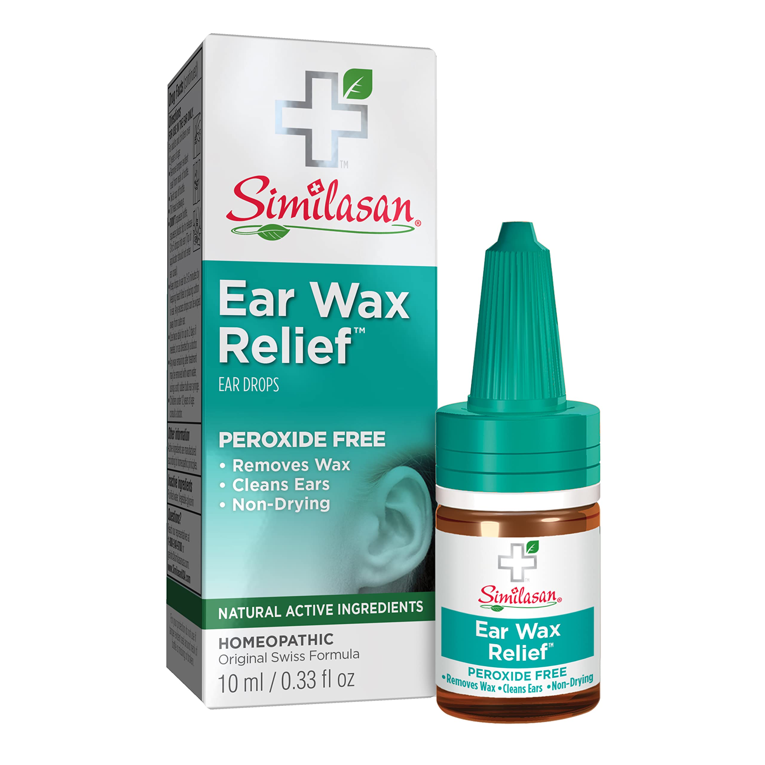 Kit de Similasan de eliminación de cerumen con bulbo para limpieza suave del oído.
