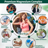 Simlike Magnesio envase cápsulas cerrado para almacenamiento sencillo.