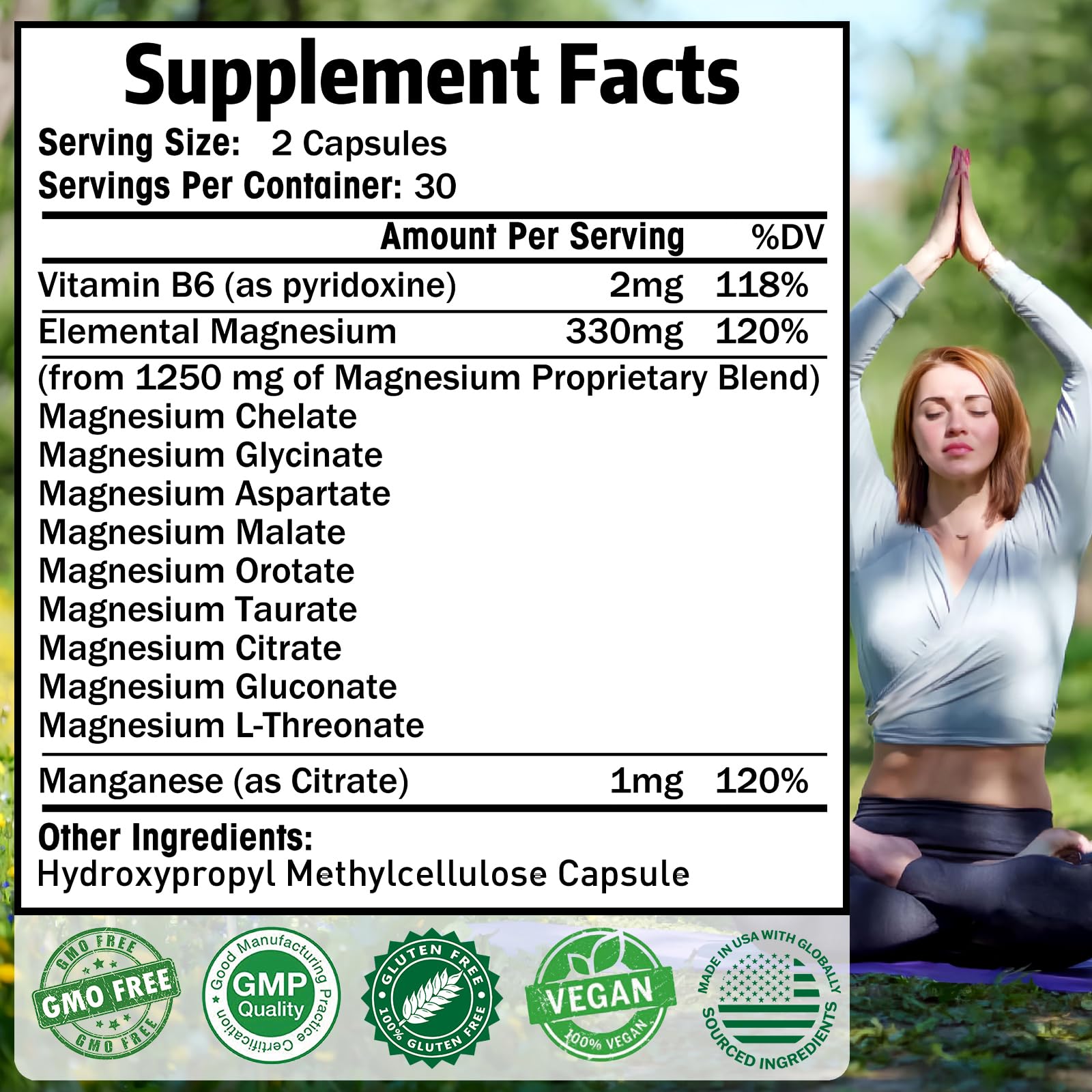 Simlike Magnesio etiqueta sin gluten ni soja para consumo consciente.