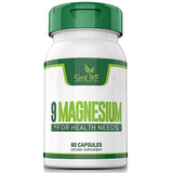 Simlike Magnesio con nueve formas en bote, opción conveniente para la dosis diaria.