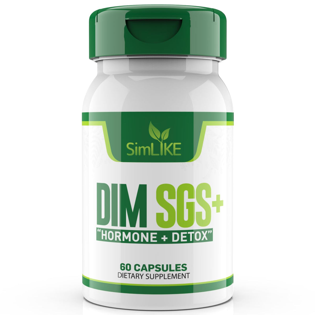 Botella de Simlike Nutraceuticals DIM-Detox para apoyo diario hormonal