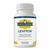 Simple Promise Levitox, frasco: apoyo suave al metabolismo y salud hepática.