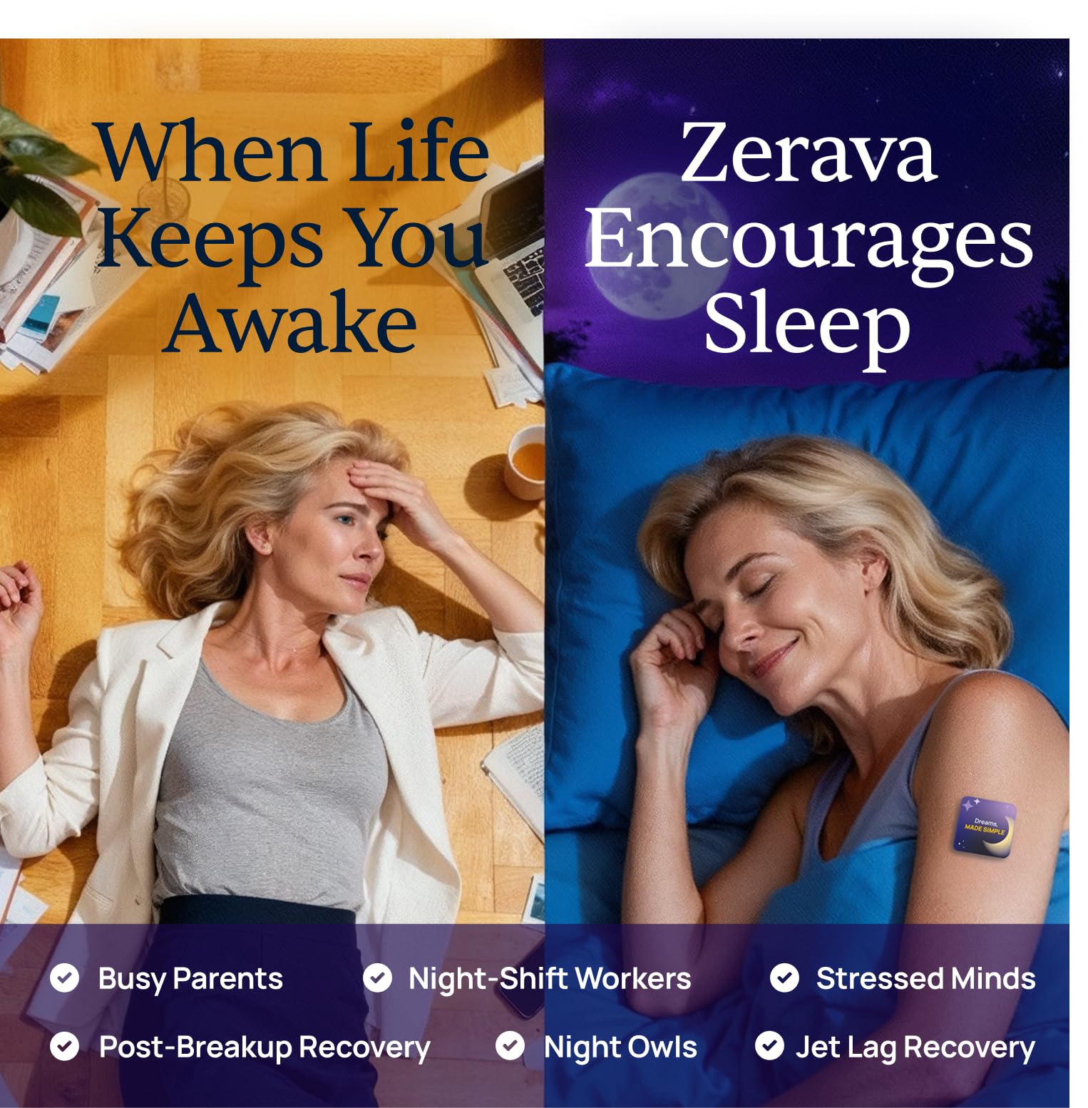 Zerava aroma a lavanda, favorece una atmósfera tranquila para dormir.