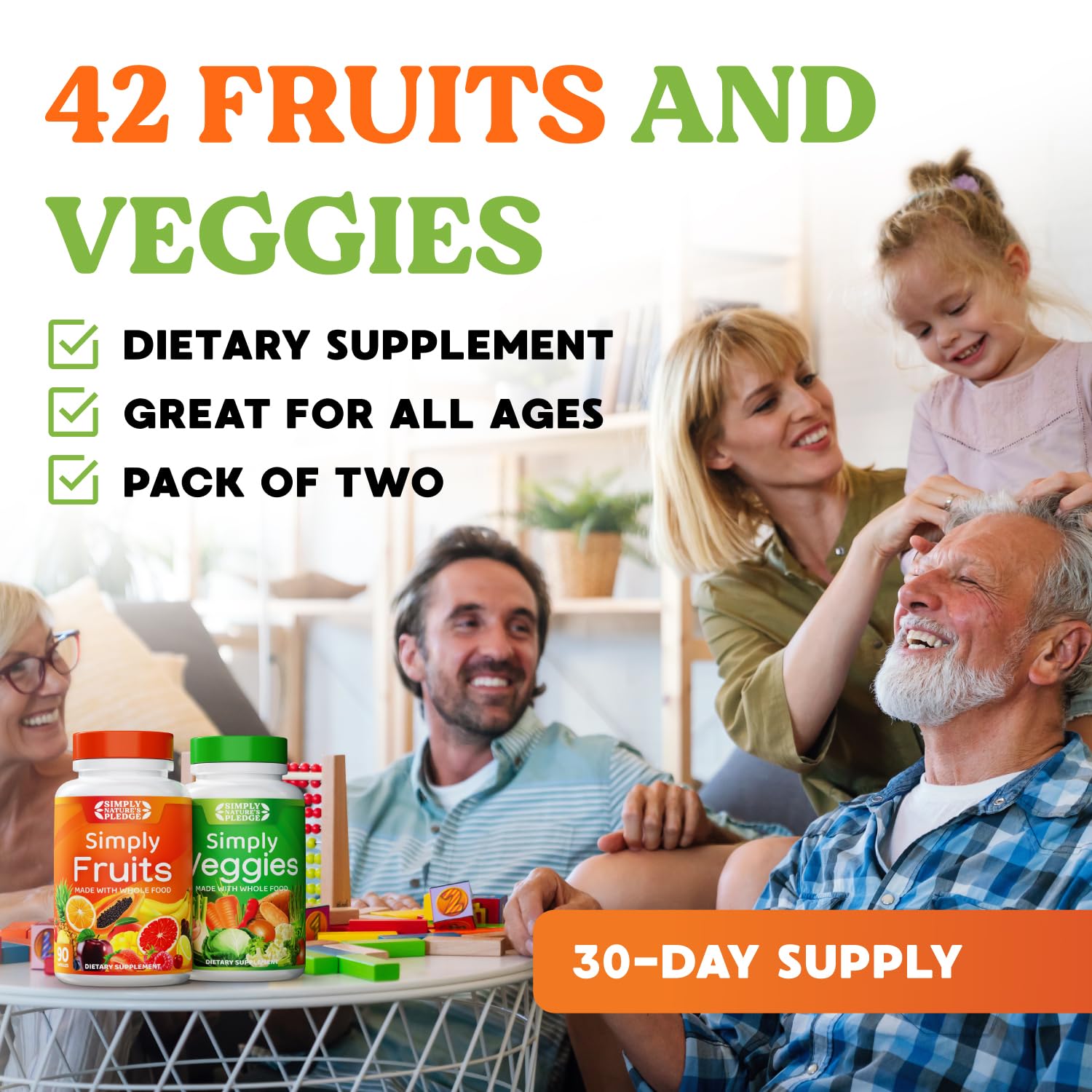 Simply Nature's Pledge: envase de 90 cápsulas en pack de 2 para mayor conveniencia