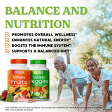 Simply Nature's Pledge: etiqueta natural que resalta la mezcla de frutas y verduras