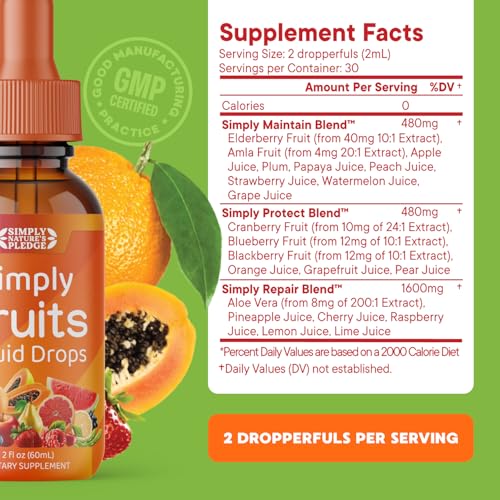 Simply Nature's Pledge, etiqueta de botella con ingredientes enteros.