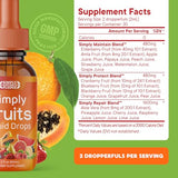 Simply Nature's Pledge, etiqueta de botella con ingredientes enteros.