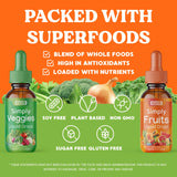 Simply Nature's Pledge, mezcla verde de vegetales para bienestar diario.