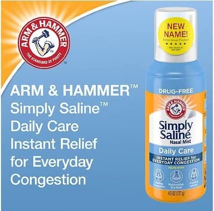 Simply Saline empaque viaje facilita llevar la solución salina para uso diario.