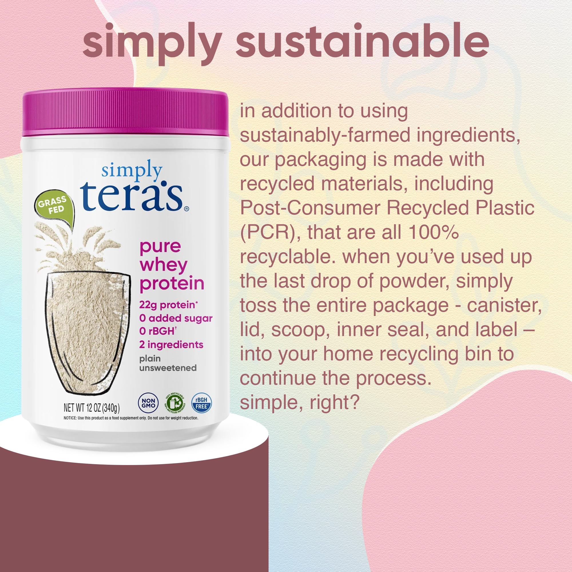 Proteína Simply Tera's en batidos con leche para energía diaria