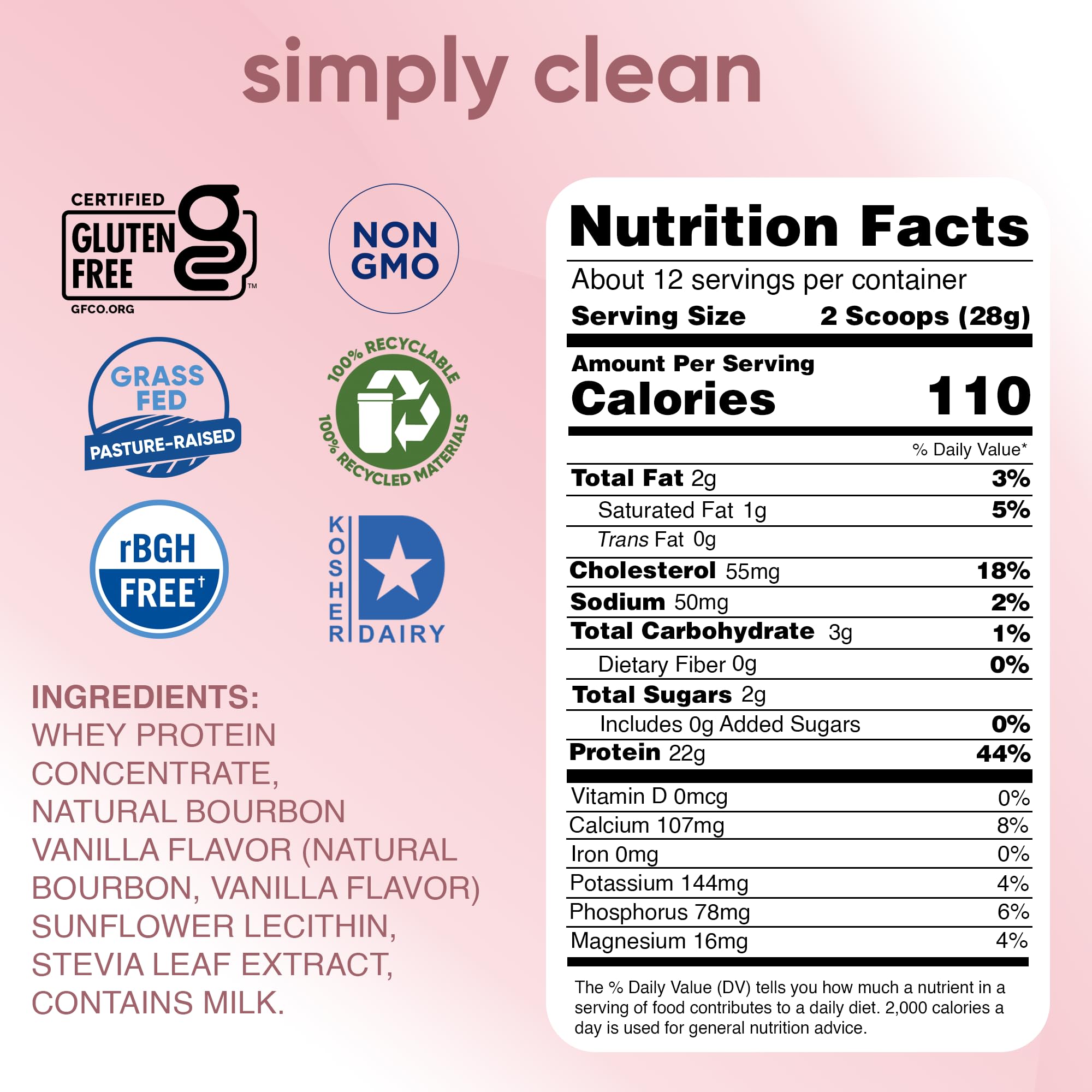 Proteína Simply Tera's de ganado pastoreado para una nutrición limpia.