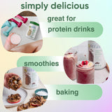 simply tera's en panqueques: proteína de suero orgánica de vainilla para desayunos.