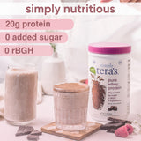 batido cremoso de Simply Tera's con sabor chocolate oscuro