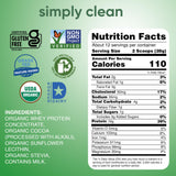 Cucharita de Simply Tera's proteína orgánica para empezar el día con proteína de calidad.