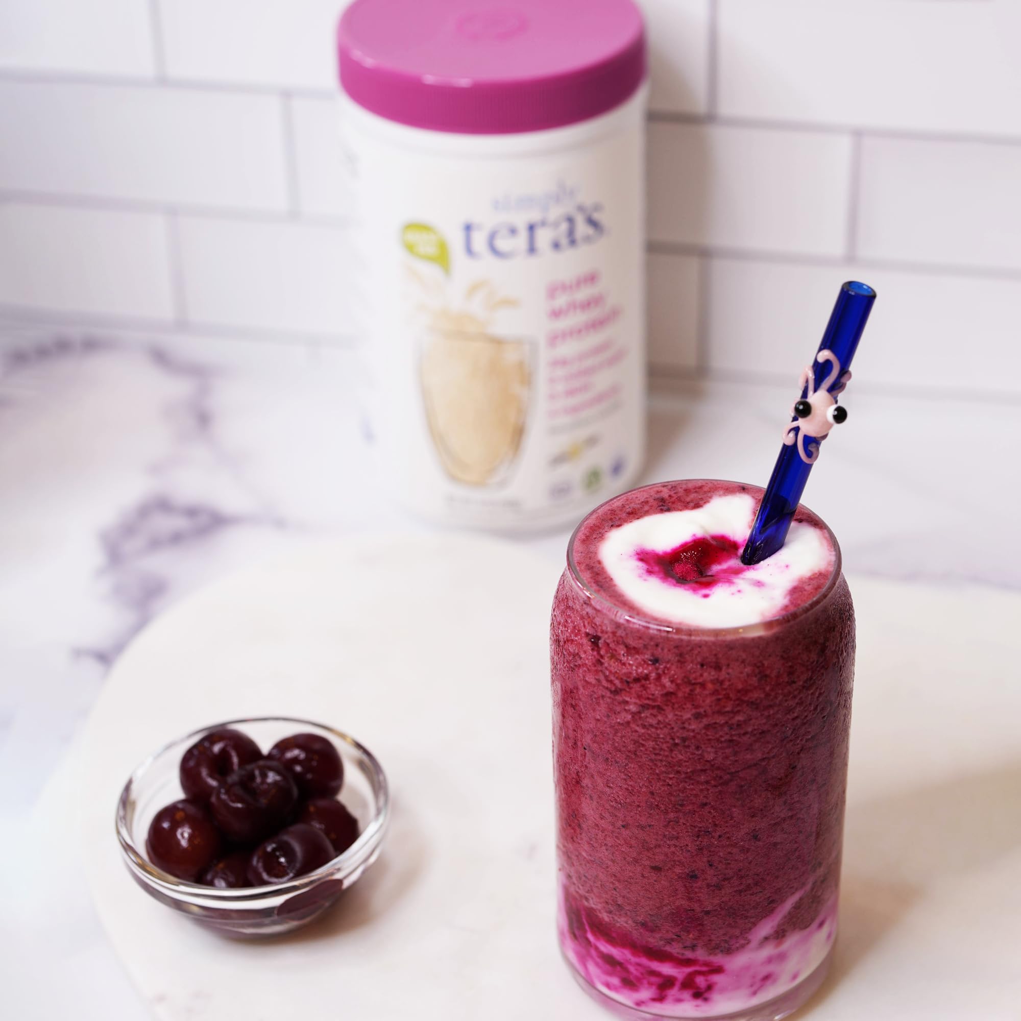 Simply Teras proteína de suero vainilla, aminoácidos completos para recuperación.