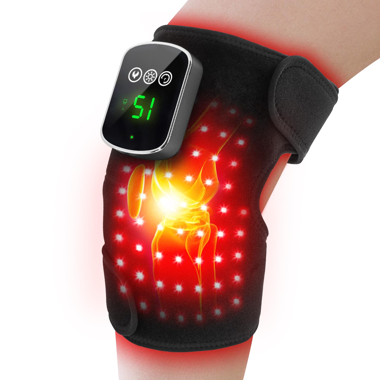 Sinnyelor terapia luz roja para rodilla con 660nm y 850nm para recuperación suave