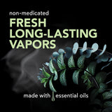 SinuCleanse barra vapor aroma mentol eucalipto para sensación fresca.