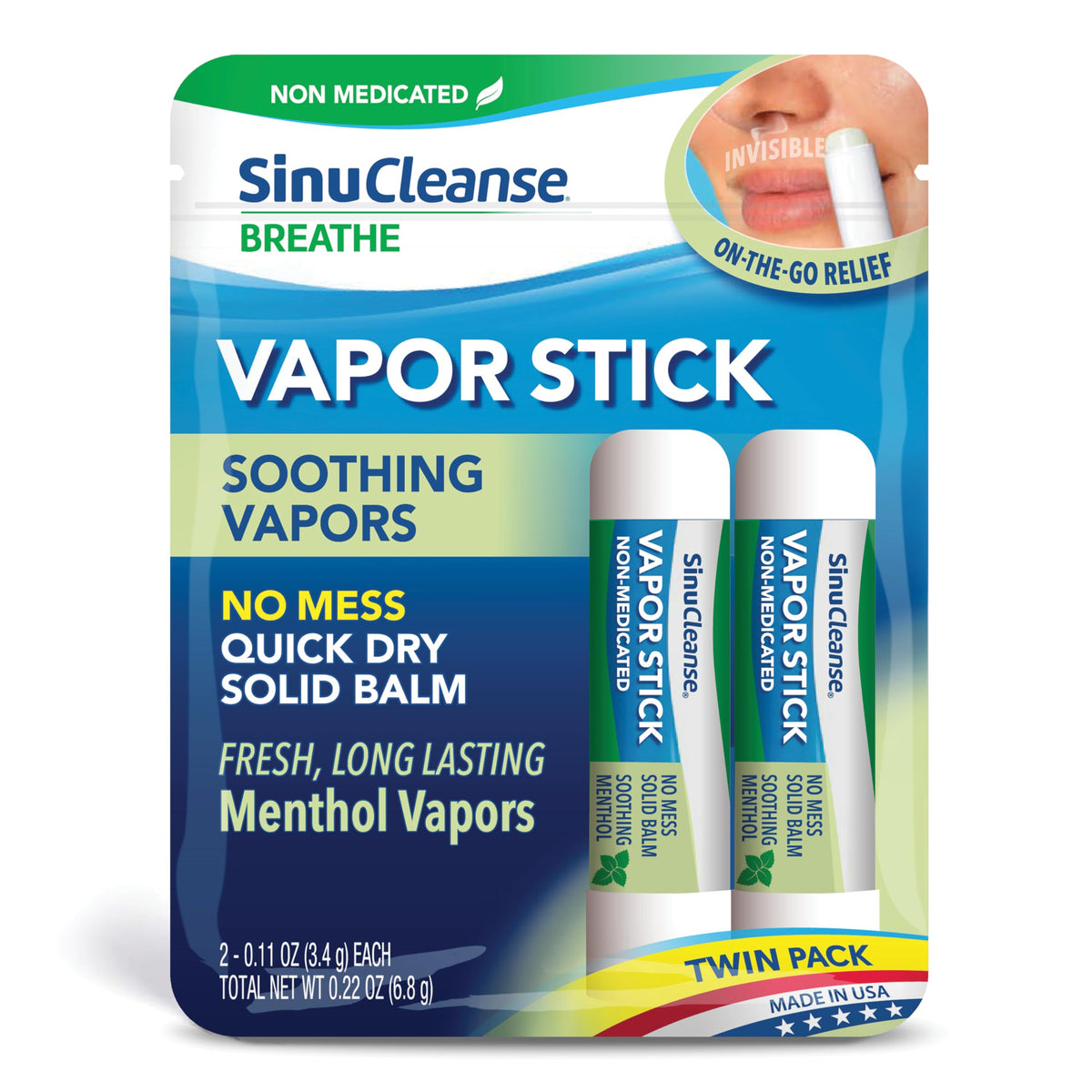 SinuCleanse barra de vapor portátil para alivio rápido en cualquier lugar.