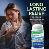 SinuCleanse barra vapor textura transparente que se seca rápido sin dejar manchas.