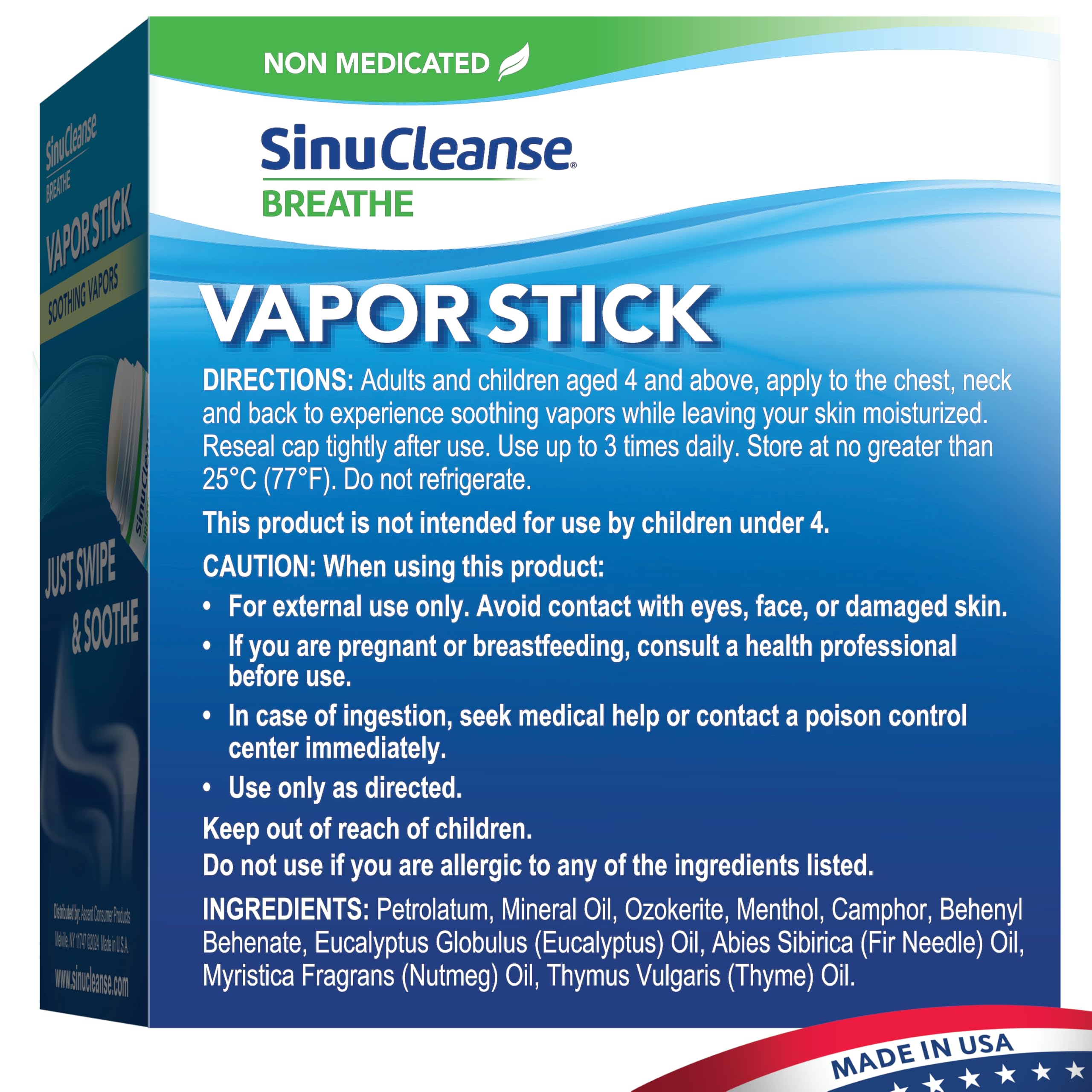 SinuCleanse barra vapor uso diario para alivio discreto.
